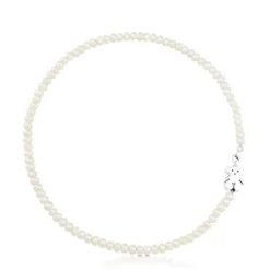 Pearl Sweet Dolls Necklace with Silver