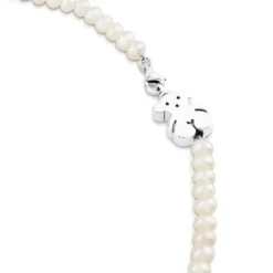 Pearl Sweet Dolls Necklace with Silver