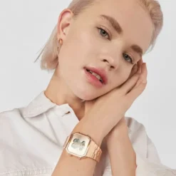 Pink IP Steel D-Bear SQ Watch
