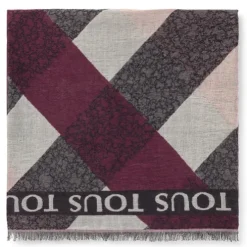 Pink jacquard Kaos Mini Stripes Foulard