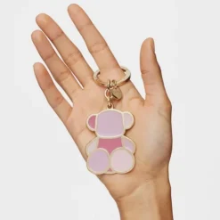 Pink Key ring TOUS Bear Faceted