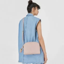 Pink leather Sherton Crossbody bag