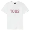 Pink short-sleeved T-shirt TOUS Bear Faceted M
