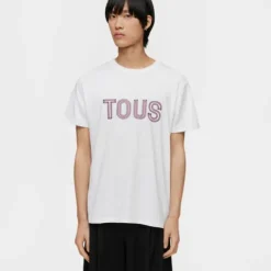 Pink short-sleeved T-shirt TOUS Bear Faceted M