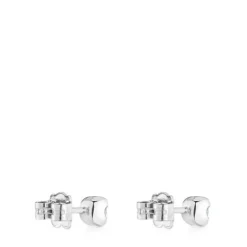 Platinum Hoop earrings with laboratory grown diamonds Les Classiques LGD