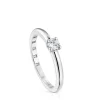 Platinum solitaire Ring with brilliant-cut, laboratory grown diamond Les Classiques LGD