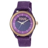 Purple solar-powered Analogue watch Vibrant Sun