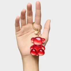 Red half Keychain Bold Bear