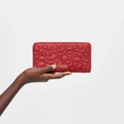 Red leather Wallet TOUS Greta