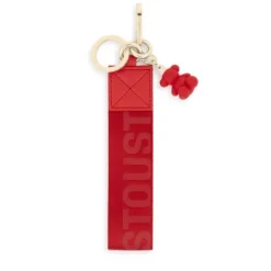 Red webbing Key ring Bold Bear