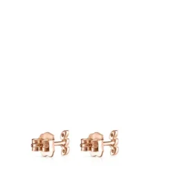 Riviere Earrings in Rose gold with Diamonds