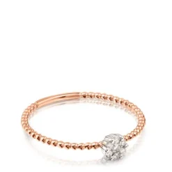 Rose gold TOUS Brillants Ring with Diamonds 0.16ct
