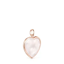 Rose Silver Vermeil and pink Quartz Sweet Dolls Color Pendant
