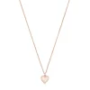Rose silver vermeil Areia Necklace with pearls