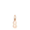 Rose Silver Vermeil Numbers number 8 Pendant