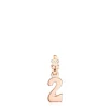 Rose Silver Vermeil Numbers number 2 Pendant