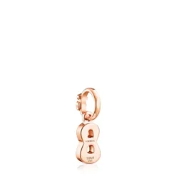 Rose Silver Vermeil Numbers number 8 Pendant