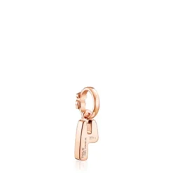 Rose Silver Vermeil Numbers number 4 Pendant