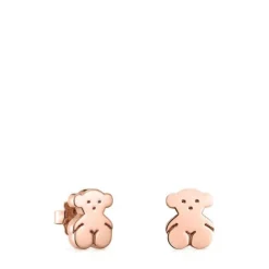Rose Silver Vermeil Sweet Dolls bear Earrings