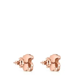 Rose Silver Vermeil Sweet Dolls bear Earrings