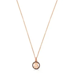 Rose Vermeil Silver Camille Necklace with Spinels