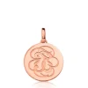 Rose Vermeil Silver Rubric Pendant