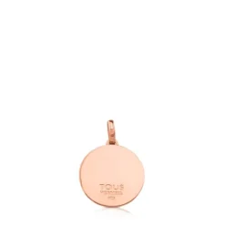 Rose Vermeil Silver Rubric Pendant