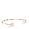 Rose Vermeil Silver Sweet Dolls Bracelet with Pearl