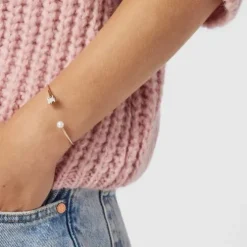 Rose Vermeil Silver Sweet Dolls Bracelet with Pearl