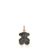 Rose Vermeil Silver TOUS Motif Pendant with Spinel and Bear motif