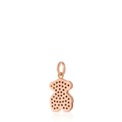 Rose Vermeil Silver TOUS Motif Pendant with Spinel and Bear motif