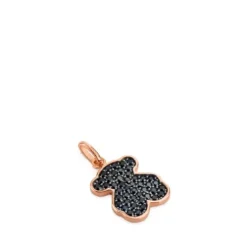 Rose Vermeil Silver TOUS Motif Pendant with Spinel and Bear motif