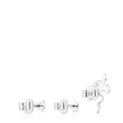 Set of Silver Fragile Nature Earrings
