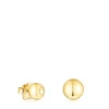 Set of silver vermeil Plump Ball earrings