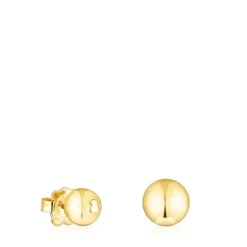Set of silver vermeil Plump Ball earrings