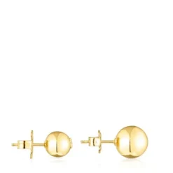 Set of silver vermeil Plump Ball earrings