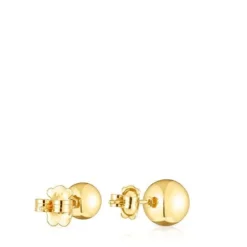 Set of silver vermeil Plump Ball earrings