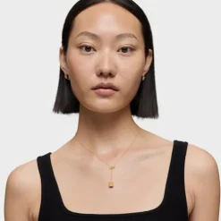 Short gold bear Necklace with onyx TOUS 1950