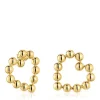 Short heart Earrings with 18kt gold plating over silver Sugar Party