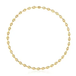 Short 18kt gold plating over silver logo Necklace TOUS MANIFESTO