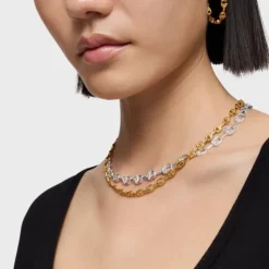 Short 18kt gold plating over silver logo Necklace TOUS MANIFESTO