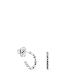 Short 10 mm silver ball Hoop earrings TOUS Basics