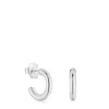 Short 8 mm silver Hoop earrings TOUS Basics