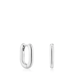 Short 18.2 mm silver Hoop earrings TOUS Basics