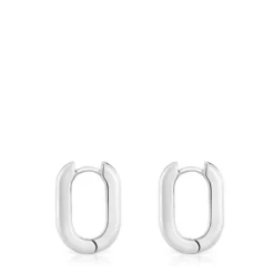 Short 18.2 mm silver Hoop earrings TOUS Basics