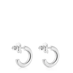 Short 8 mm silver Hoop earrings TOUS Basics
