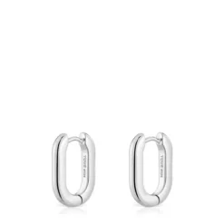 Short 18.2 mm silver Hoop earrings TOUS Basics