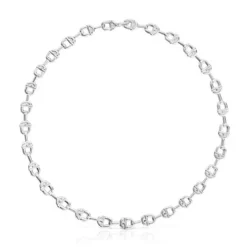 Short silver logo Necklace TOUS MANIFESTO