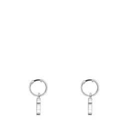 Short Silver TOUS Sweet Dolls Earrings with Bear motif