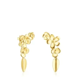 Short Silver Vermeil Fragile Nature Earrings